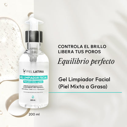 GEL LIMPIADOR FACIAL PIEL MIXTA A GRASA