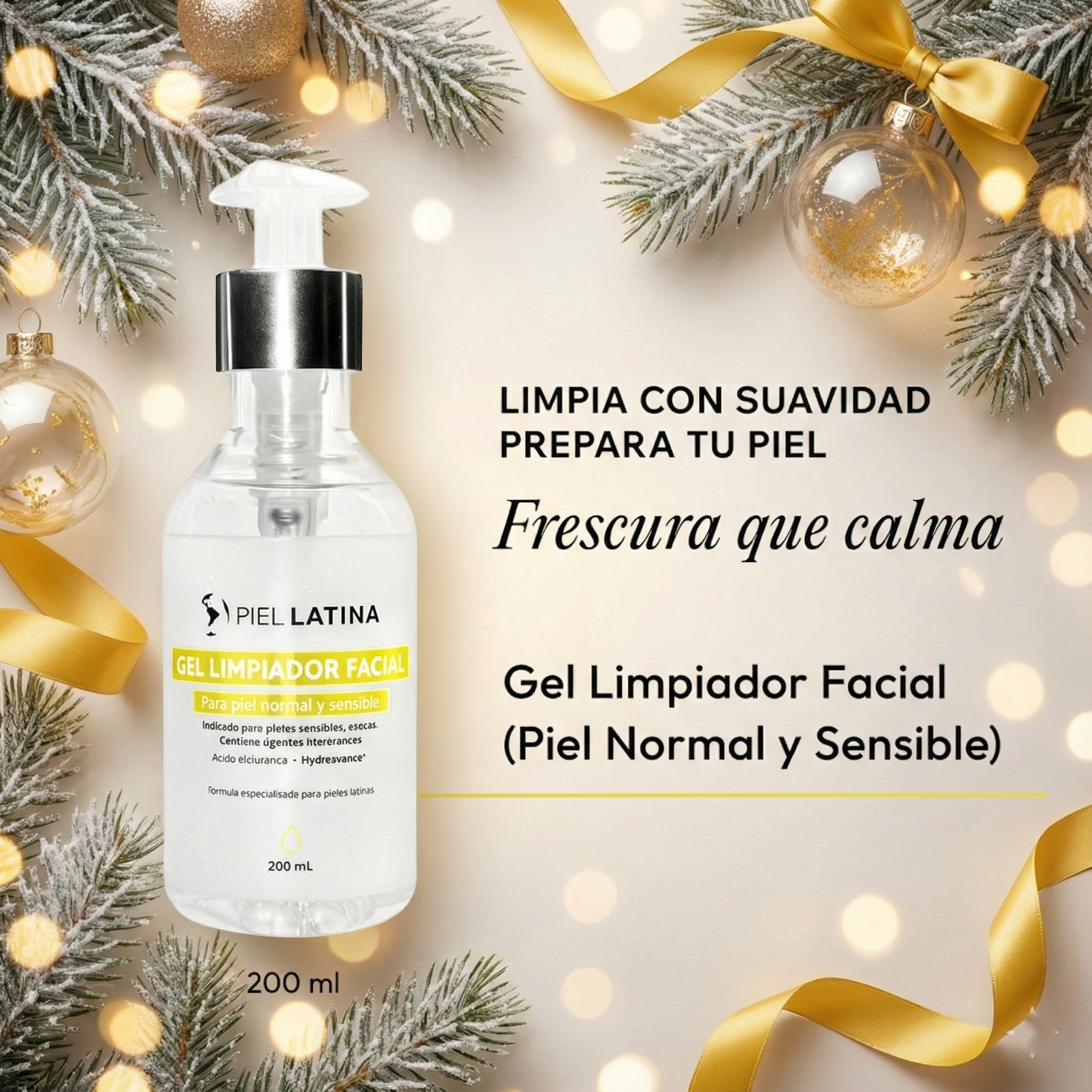GEL LIMPIADOR FACIAL PIEL NORMAL Y SENSIBLE
